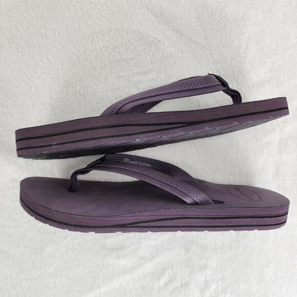 Fanture Flip-Flops Women EU41/US10 Purple Comfort Sandals Soft Fabric & Insole - Picture 7 of 9